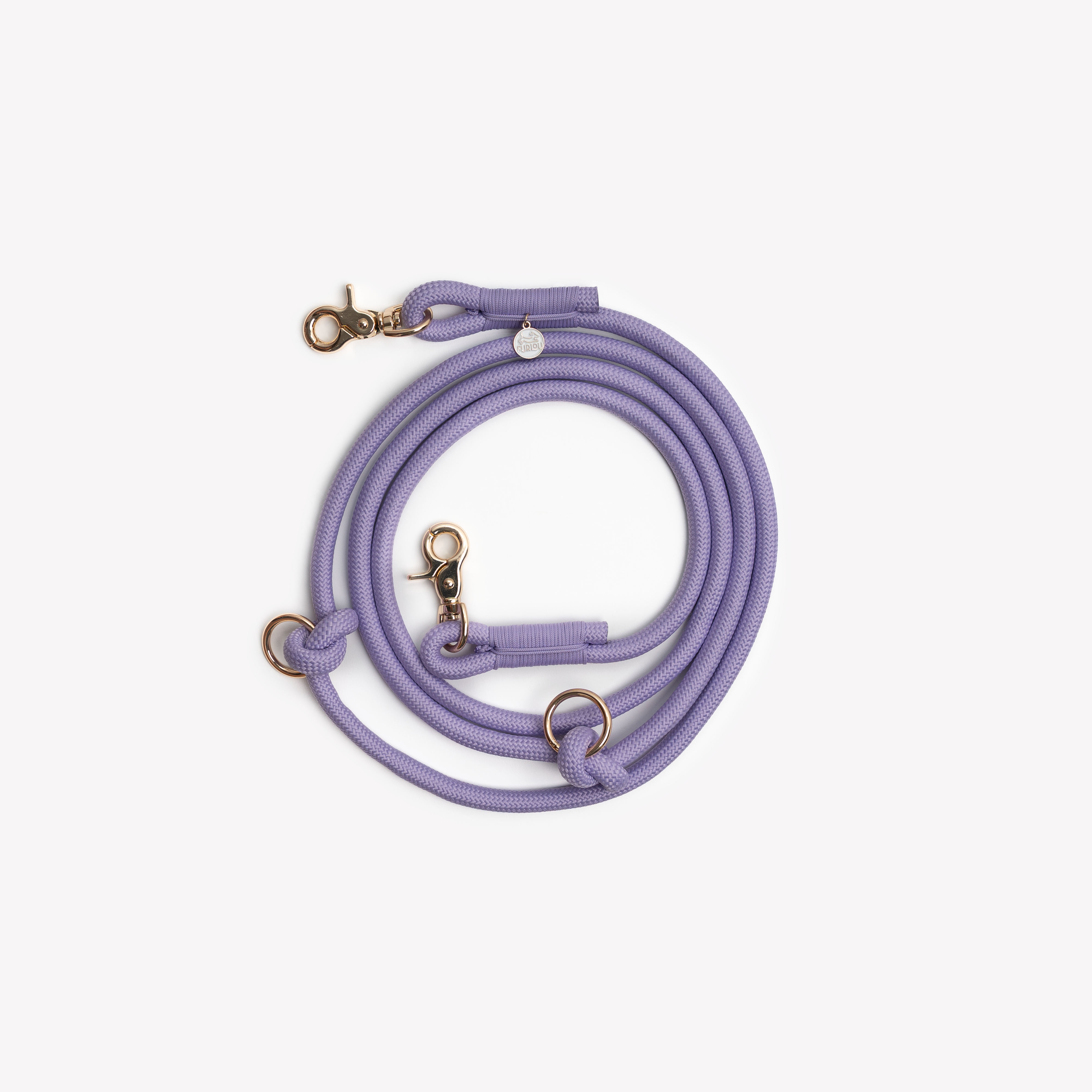 Lavender Hands Free Braided Rope Lead