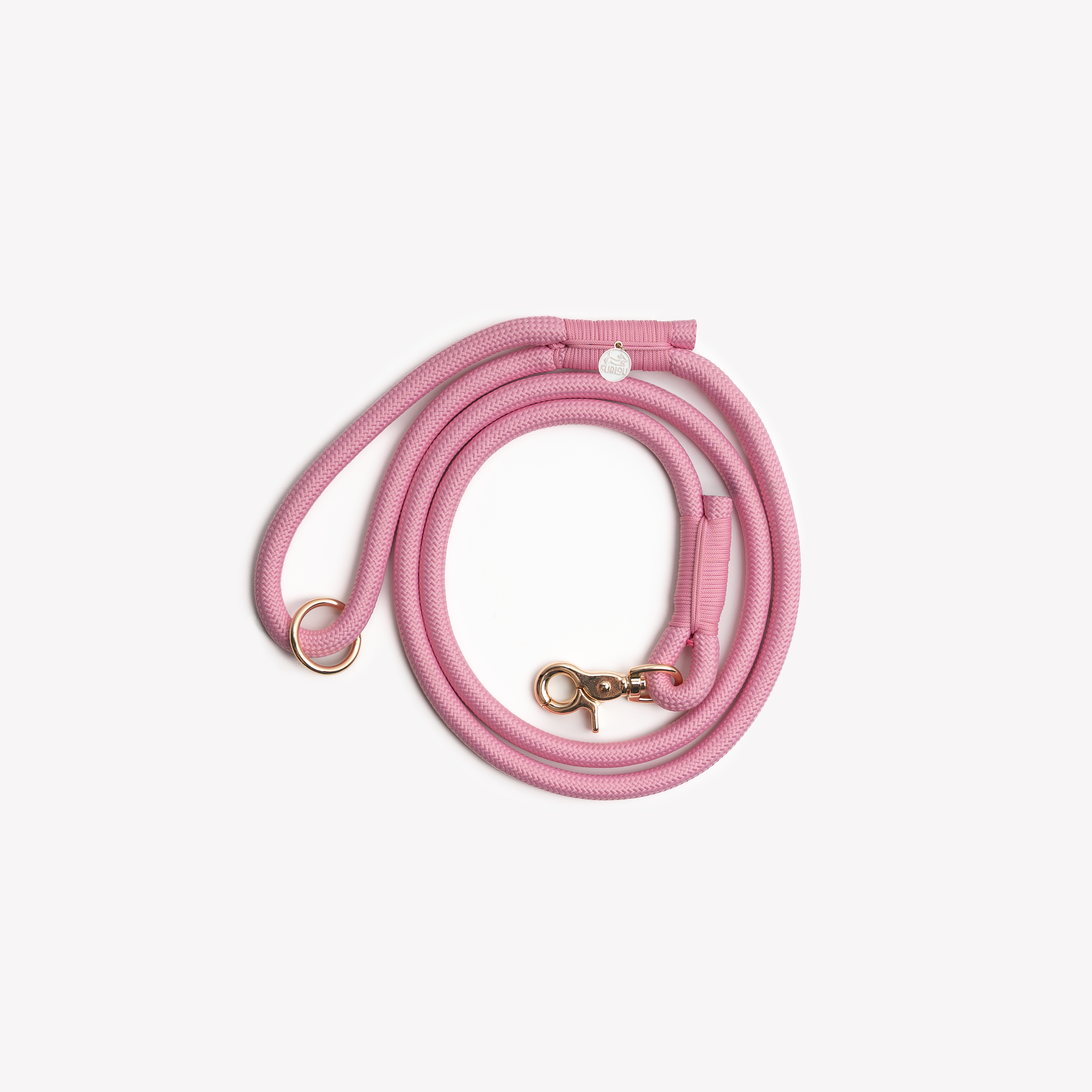 Pink Braided Rope Lead
