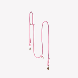 Pink Hands Free Braided Rope Lead