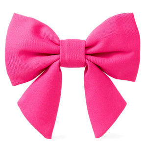Hot Pink Lady Dog Bow Tie