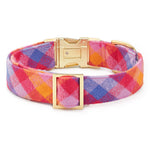 Load image into Gallery viewer, Sunset Flannel Dog Collar
