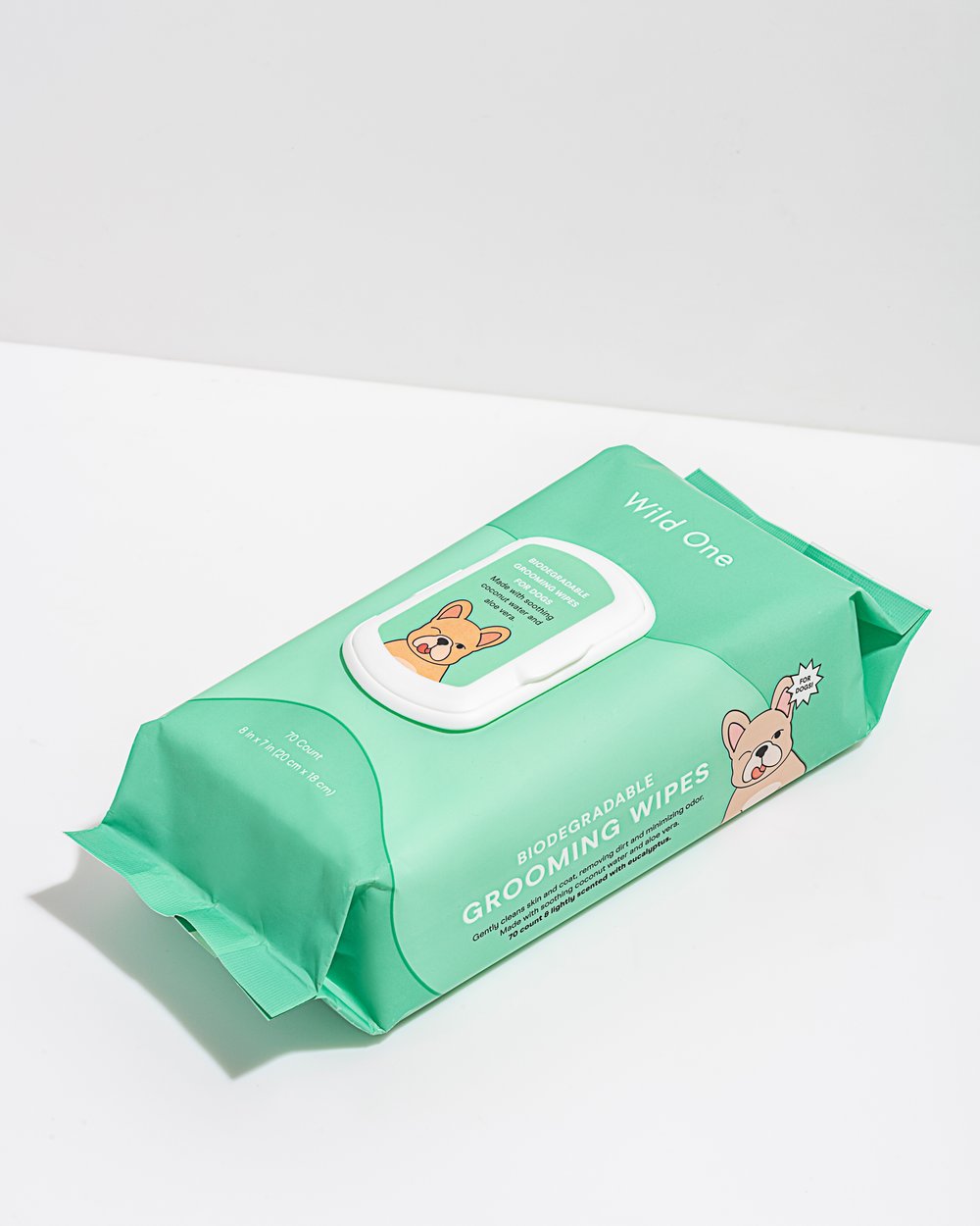 Biodegradable grooming wipes