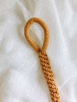 Load image into Gallery viewer, Mustard Macrame Rope Tug Toy

