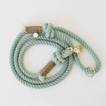Load image into Gallery viewer, Teal Gem Rope Lead
