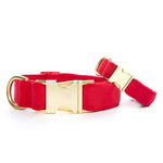 Load image into Gallery viewer, Cranberry Velvet Dog Collar
