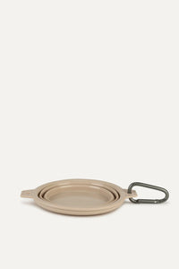 Sand Rubber Travel Bowl